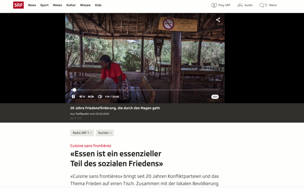 20 Jahre Friedensförderung, die durch den Magen geht