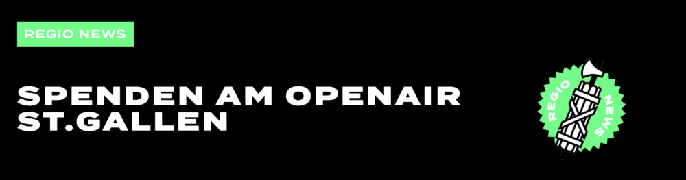 Spenden am Openair St.Gallen