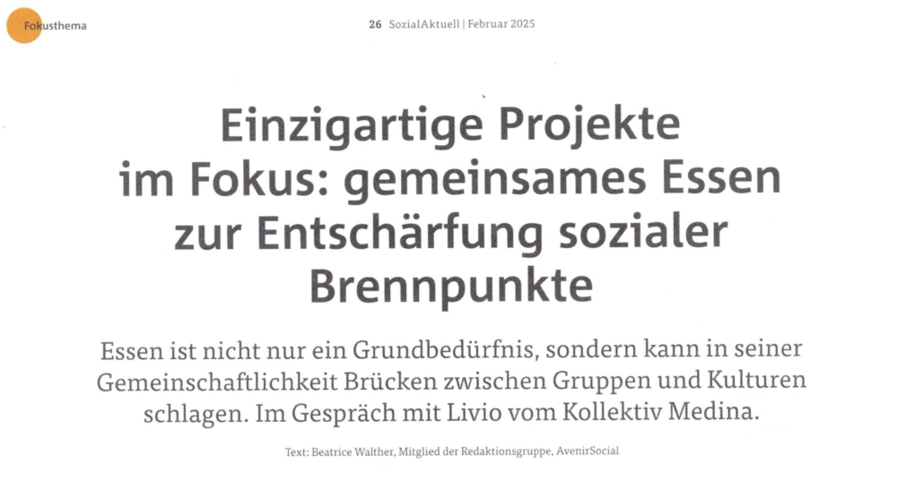 Gemeinsames Essen zur Entschärfung sozialer Brennpunkte