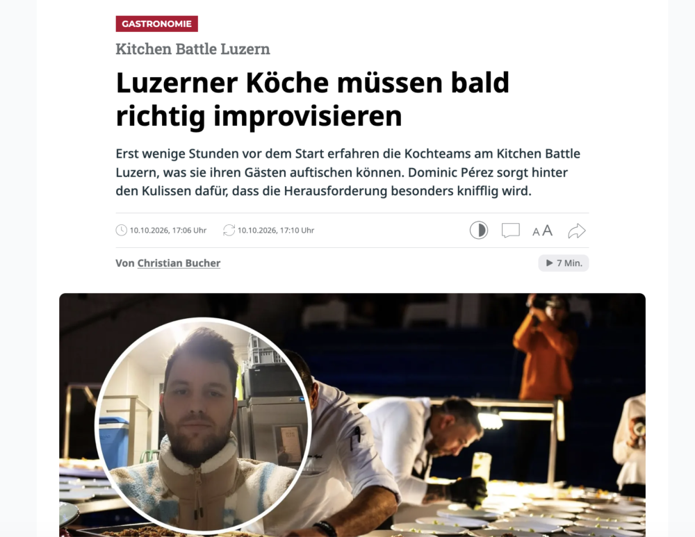 Luzerner Köche müssen bald richtig improvisieren