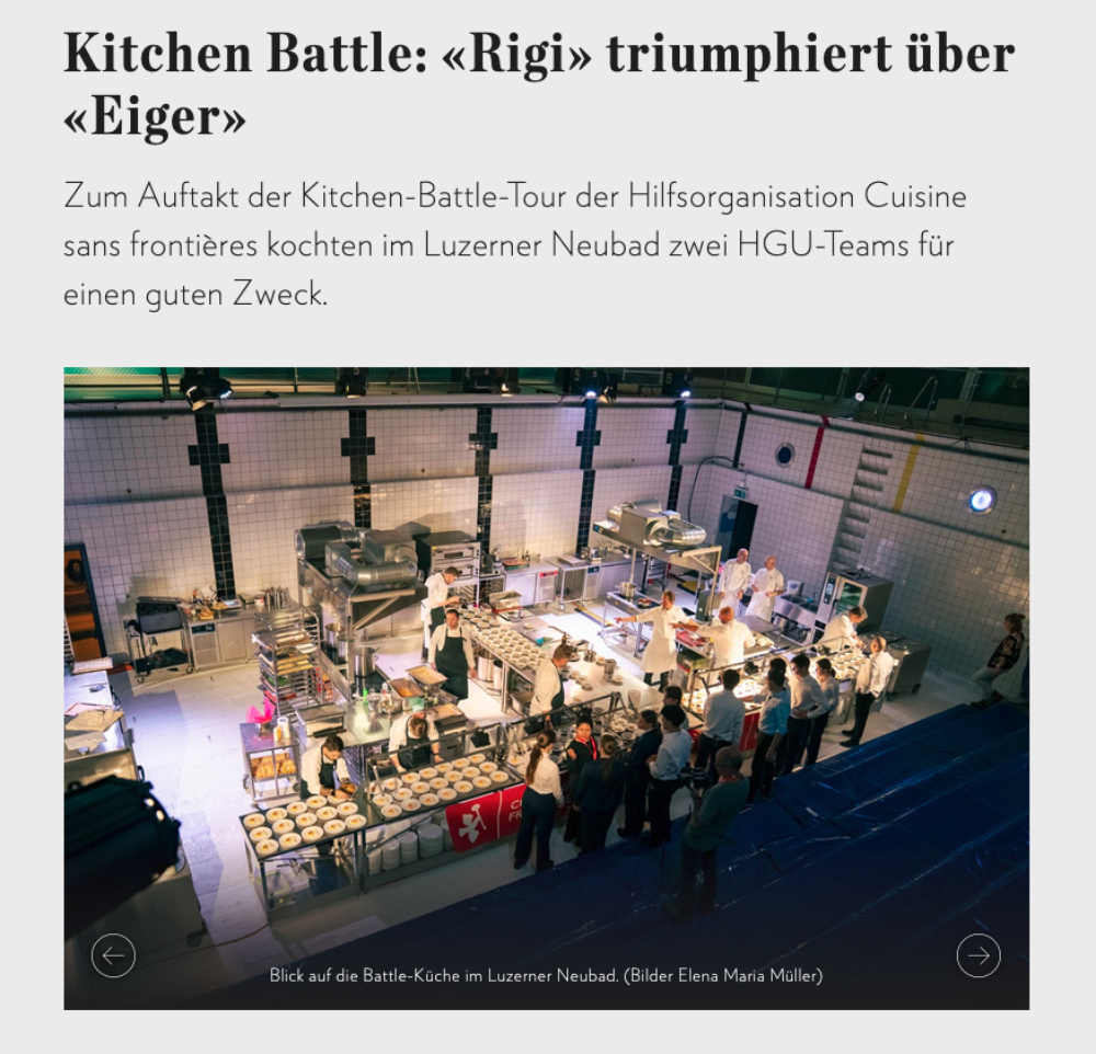 Kitchen Battle: «Rigi» triumphiert über «Eiger»