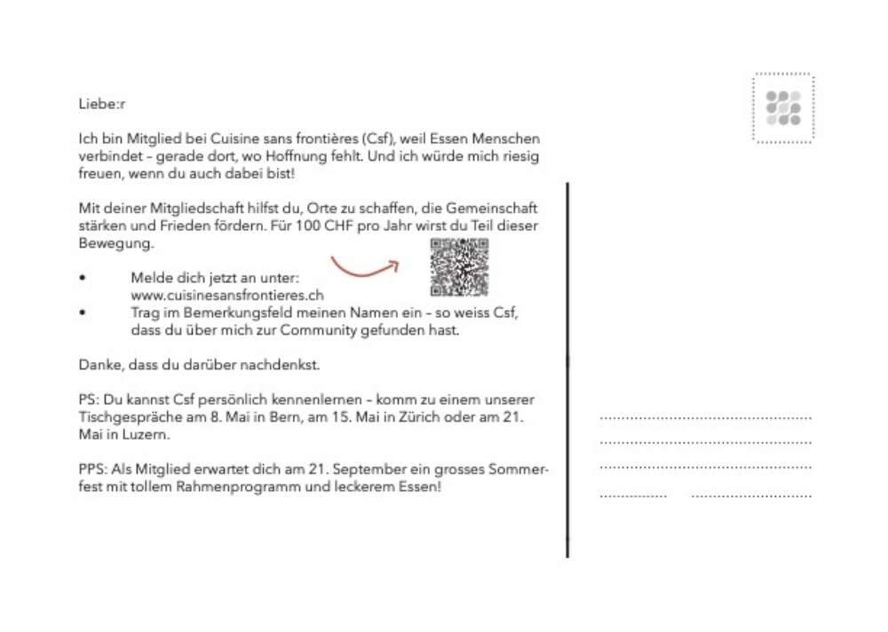 Teile eine Mahlzeit – Teile eine Idee!