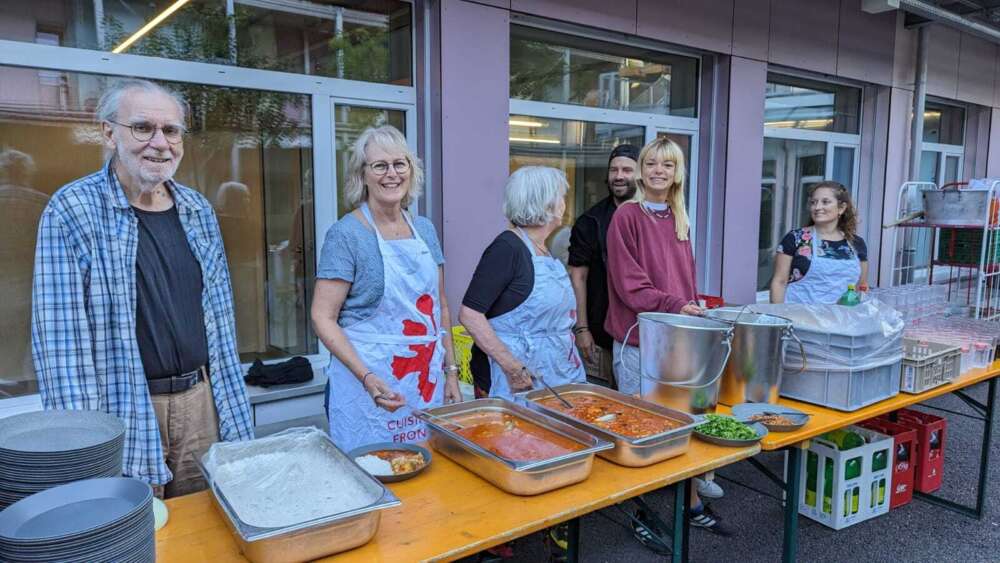 Gemeinsames Kochen im BAZ