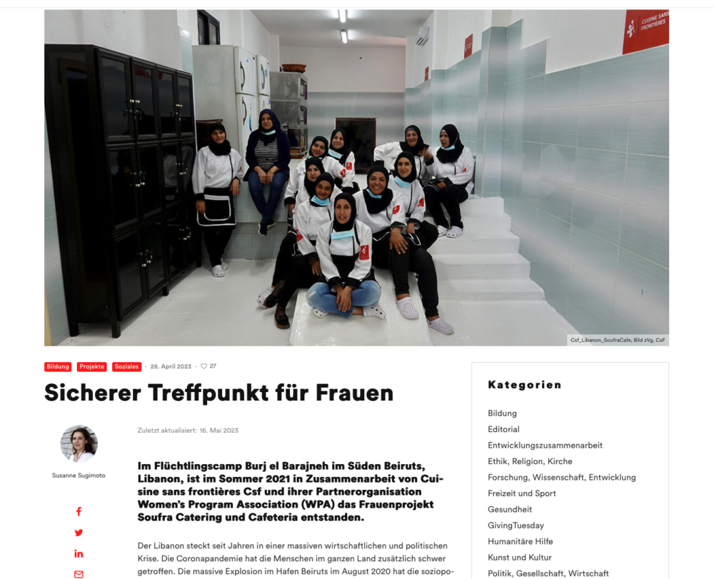 Spendenmagazin der StiftungSchweiz