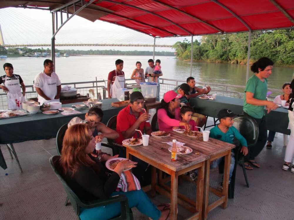 Erster Kurs auf dem Rio Napo 