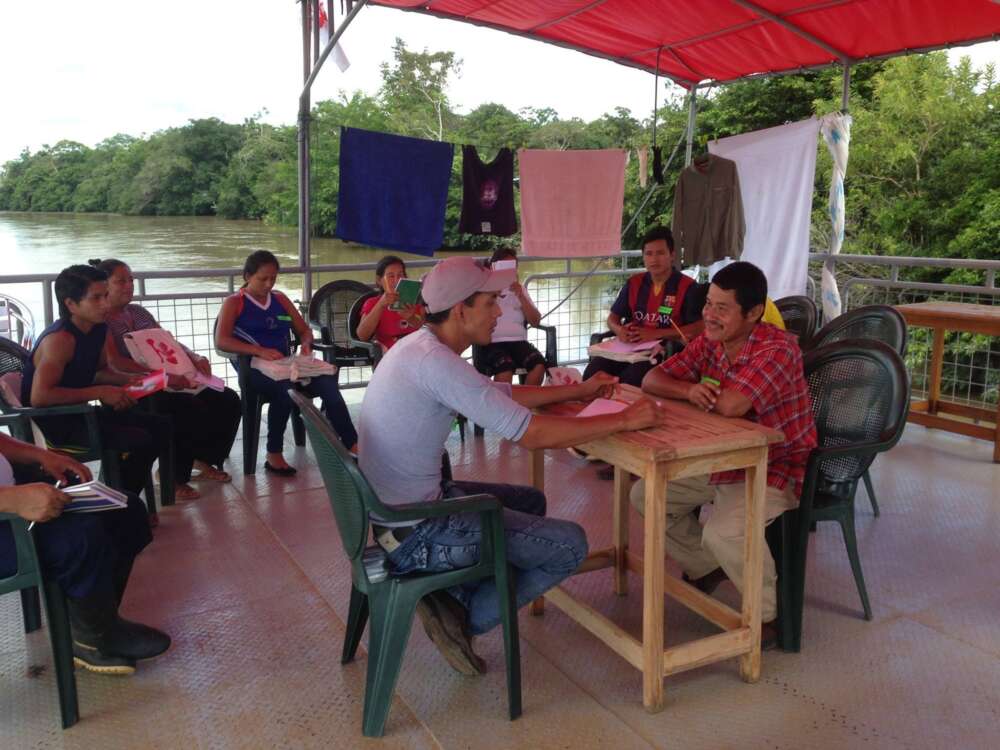 Erster Kurs auf dem Rio Napo 